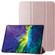 Silk Texture Three-fold Horizontal Flip Leather Tablet Case for iPad 10th Gen 10.9 2022 - Rose Gold