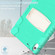 3-Layer Protection Screen Frame + PC + Silicone Tablet Case for iPad 10th Gen 10.9 2022 - Mint Green