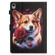 Coloured Drawing Stitching Smart Leather Tablet Case for iPad 10th Gen 10.9 2022 - Corgi