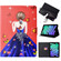 Voltage Texture Color Painting Leather Tablet Case for iPad 10th Gen 10.9 2022 - Girl Back