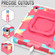 Silicone + PC Bracelet Holder Tablet Case for iPad 10th Gen 10.9 2022 - Camouflage + Rose Red