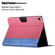 Stitching Solid Color Flip Leather Smart Tablet Case for iPad 10th Gen 10.9 2022 - Rose Red