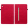 Skin Feel Solid Color Zipper Leather Tablet Case for iPad 10th Gen 10.9 2022 - Red