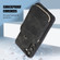 Zipper Card Bag Back Cover Phone Case for Samsung Galaxy S23 5G - Black