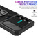Sliding Camshield Phone Case with Ring Holder & Card Slot for Samsung Galaxy S23 5G - Black