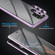 HD Full Cover Magnetic Metal Tempered Glass Phone Case for Samsung Galaxy S23 5G - Black