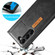 LC.IMEEKE LC-001 Color Matching Frosted Leather Phone Case for Samsung Galaxy S23 5G - Black