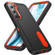3 in 1 Rugged Holder Phone Case for Samsung Galaxy S23 5G - Black+Orange