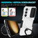 Sliding Camshield Magsafe Holder TPU Hybrid PC Phone Case for Samsung Galaxy S23 5G - Black White