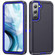 Life Waterproof Rugged Phone Case for Samsung Galaxy S23 5G - Dark Blue + Royal Blue