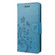 Butterfly Flower Pattern Flip Leather Phone Case for Samsung Galaxy S23 5G - Blue