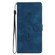 Flower Butterfly Embossing Pattern Leather Phone Case for Samsung Galaxy S23 5G - Blue
