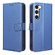 Diamond Texture Leather Phone Case for Samsung Galaxy S23 5G - Blue