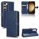 Honeycomb Dot Texture Leather Phone Case for Samsung Galaxy S23 5G - Blue