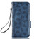 Symmetrical Triangle Leather Phone Case for Samsung Galaxy S23 5G - Blue