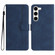 Heart Pattern Skin Feel Leather Phone Case for Samsung Galaxy S23 5G - Royal Blue