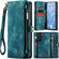 CaseMe 008 Detachable Multifunctional Leather Phone Case for Samsung Galaxy S23 5G - Blue