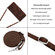 Dream Triangle Leather Phone Case with Lanyard for Samsung Galaxy S23 5G - Brown