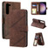 Skin Feel Multi-card Wallet Leather Phone Case for Samsung Galaxy S23 5G - Brown