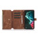 Dream 9-Card Wallet Zipper Bag Leather Phone Case for Samsung Galaxy S23 5G - Brown