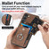 Retro Skin-feel Ring Card Wallet Phone Case for Samsung Galaxy S23 5G - Brown