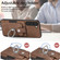 Retro Skin-feel Ring Card Wallet Phone Case for Samsung Galaxy S23 5G - Brown