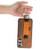 Suteni H13 Card Wallet Wrist Strap Holder PU Phone Case for Samsung Galaxy S23 5G - Brown