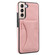 Ultra-thin Shockproof Phone Protective Case with Holder for Samsung Galaxy S23 5G - Rose Gold