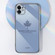 9D Plating Maple Leaf Silicone Phone Case with Strap for Samsung Galaxy S23 5G - Mint Green