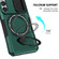 Sliding Camshield Magsafe Holder TPU Hybrid PC Phone Case for Samsung Galaxy S23 5G - Deep Green