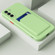 Skin Feel Card TPU Contrast Color Button Phone Case for Samsung Galaxy S23 5G - Matcha Green