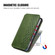 Cubic Grid Pressed Magnetic Leather Phone Case for Samsung Galaxy S23 5G - Green