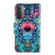 Colored Drawing Pattern Leather Phone Case for Samsung Galaxy S23 5G - Mandala