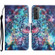 Colored Drawing Pattern Leather Phone Case for Samsung Galaxy S23 5G - Star Mandala
