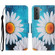 Colored Drawing Pattern Leather Phone Case for Samsung Galaxy S23 5G - Chrysanthemum