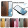 Snakeskin Leather Back Cover Phone Case for Samsung Galaxy S23 5G - Gray