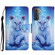 Colored Drawing Pattern Leather Phone Case for Samsung Galaxy S23 5G - Little Leopard