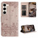 Samsung Galaxy S23 Cat Embossing Pattern Leather Phone Case with Lanyard for Samsung Galaxy S23 5G - Grey