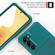 Magnetic Wallet Card Bag Leather Phone Case for Samsung Galaxy S23 5G - Cyan