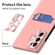 Pure Color Invisible Lens Holder Phone Case for Samsung Galaxy S23 5G - Pink