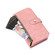 Dream 9-Card Wallet Zipper Bag Leather Phone Case for Samsung Galaxy S23 5G - Pink