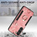 Retro Skin-feel Ring Multi-card Wallet Phone Case for Samsung Galaxy S23 5G - Pink