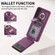 Vertical Card Bag Ring Holder Phone Case with Dual Lanyard for Samsung Galaxy S23 5G - Dark Purple
