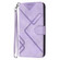 Line Pattern Skin Feel Leather Phone Case for Samsung Galaxy S23 5G - Light Purple