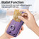 Electroplating Skin-feel Leather Ring Card Wallet Phone Case for Samsung Galaxy S23 5G - Purple