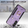 Retro Skin-feel Ring Multi-card Wallet Phone Case for Samsung Galaxy S23 5G - Purple