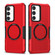 Samsung Galaxy S23 FE MagSafe Shockproof Armor Phone Case for Samsung Galaxy S23 5G - Red