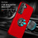 PC + TPU Magnetic Phone Case with Invisible Ring Holder for Samsung Galaxy S23 5G - Red