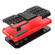 Tire Texture TPU + PC Phone Case with Holder for Samsung Galaxy S23 5G - Red