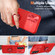 Sliding Camshield Armor Phone Case with Ring Holder for Samsung Galaxy S23 5G - Red